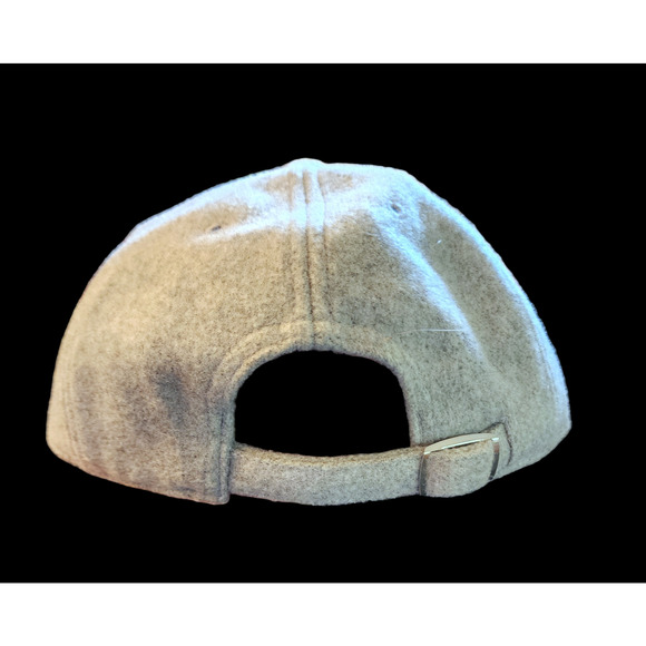 PINK - Victoria's Secret Gray Wool Blend One Size Adjustable Baseball Cap Hat - Picture 2 of 8